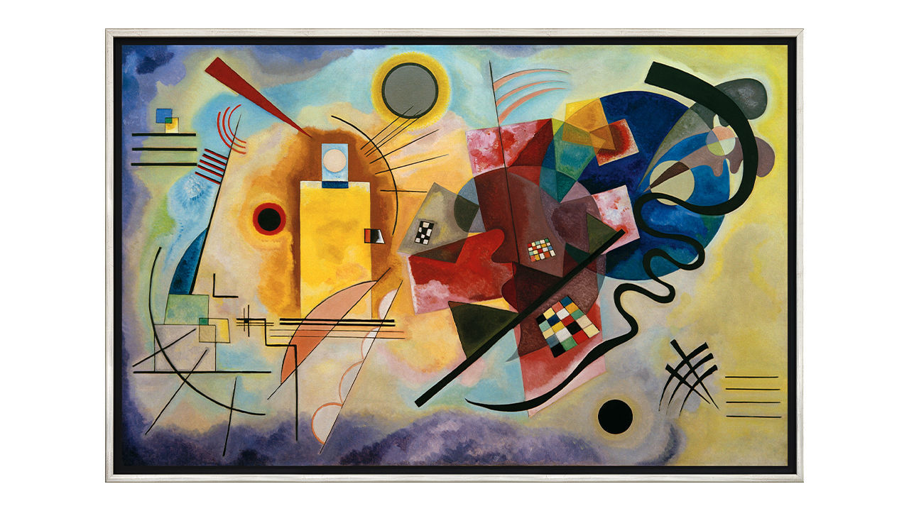 Wassily Kandinsky Schilderij'Geel - Rood - Blauw'